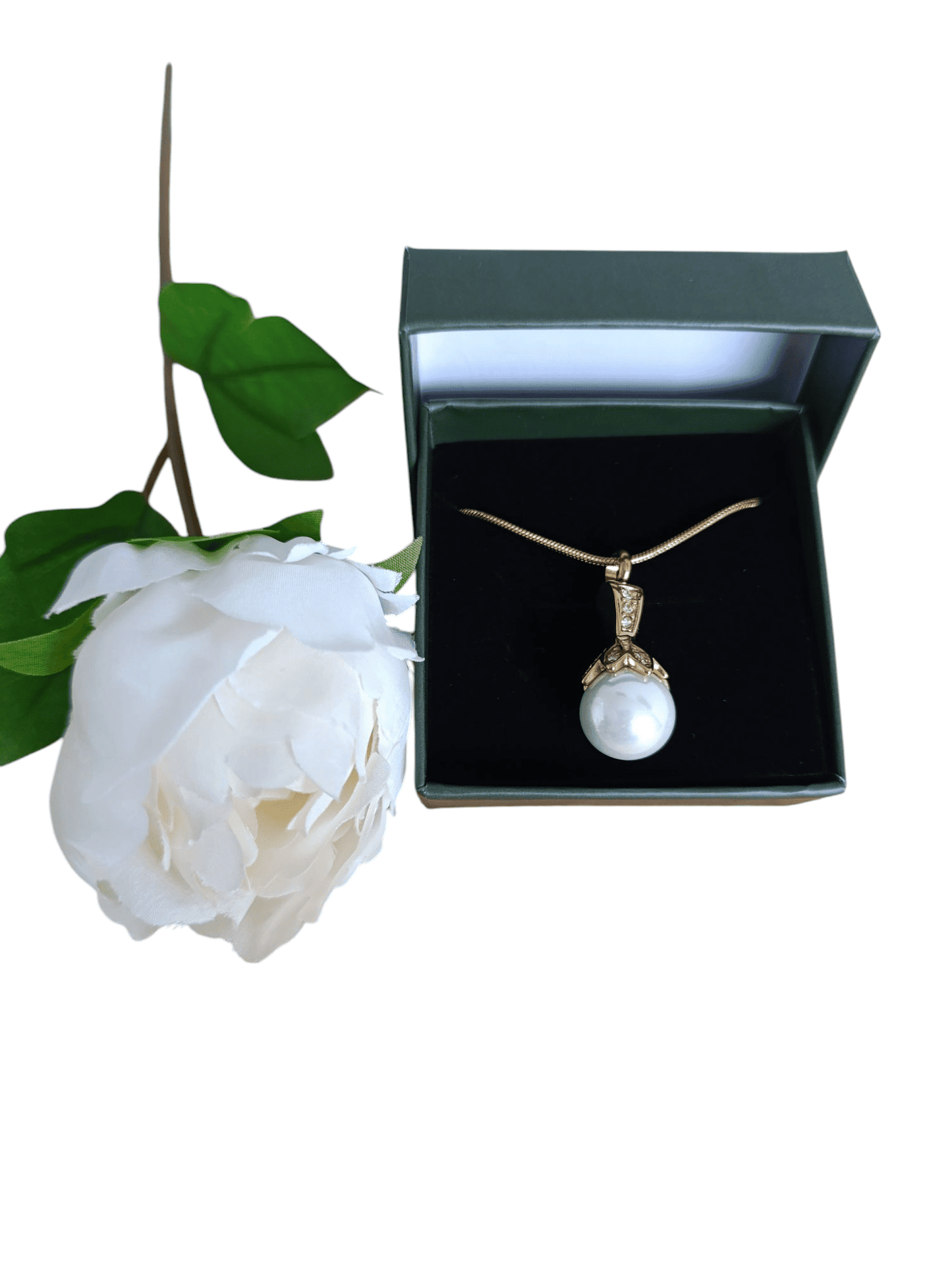 Memorial ketting ashouder parel