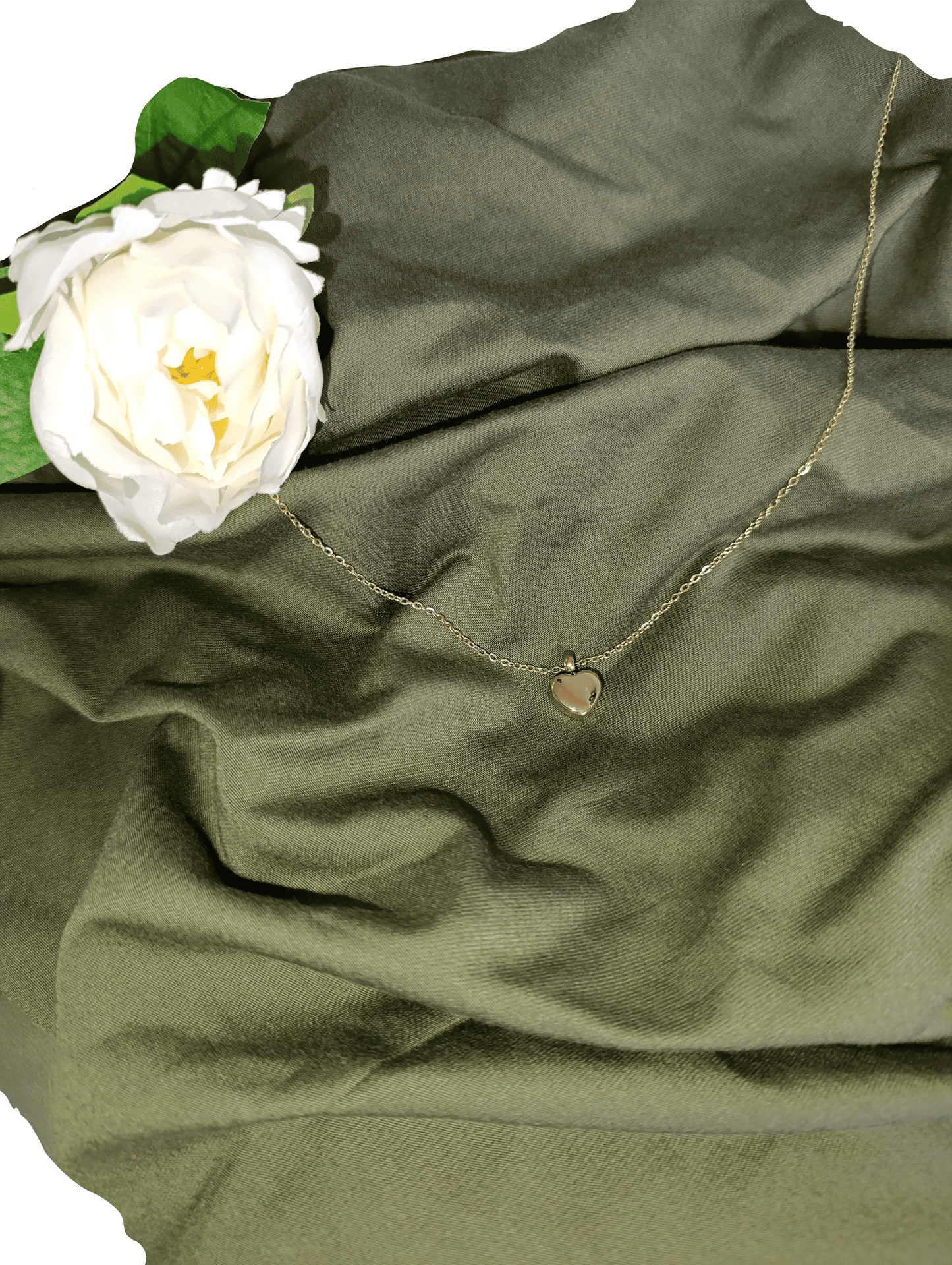 Memorial ketting ashouder mini hart goud