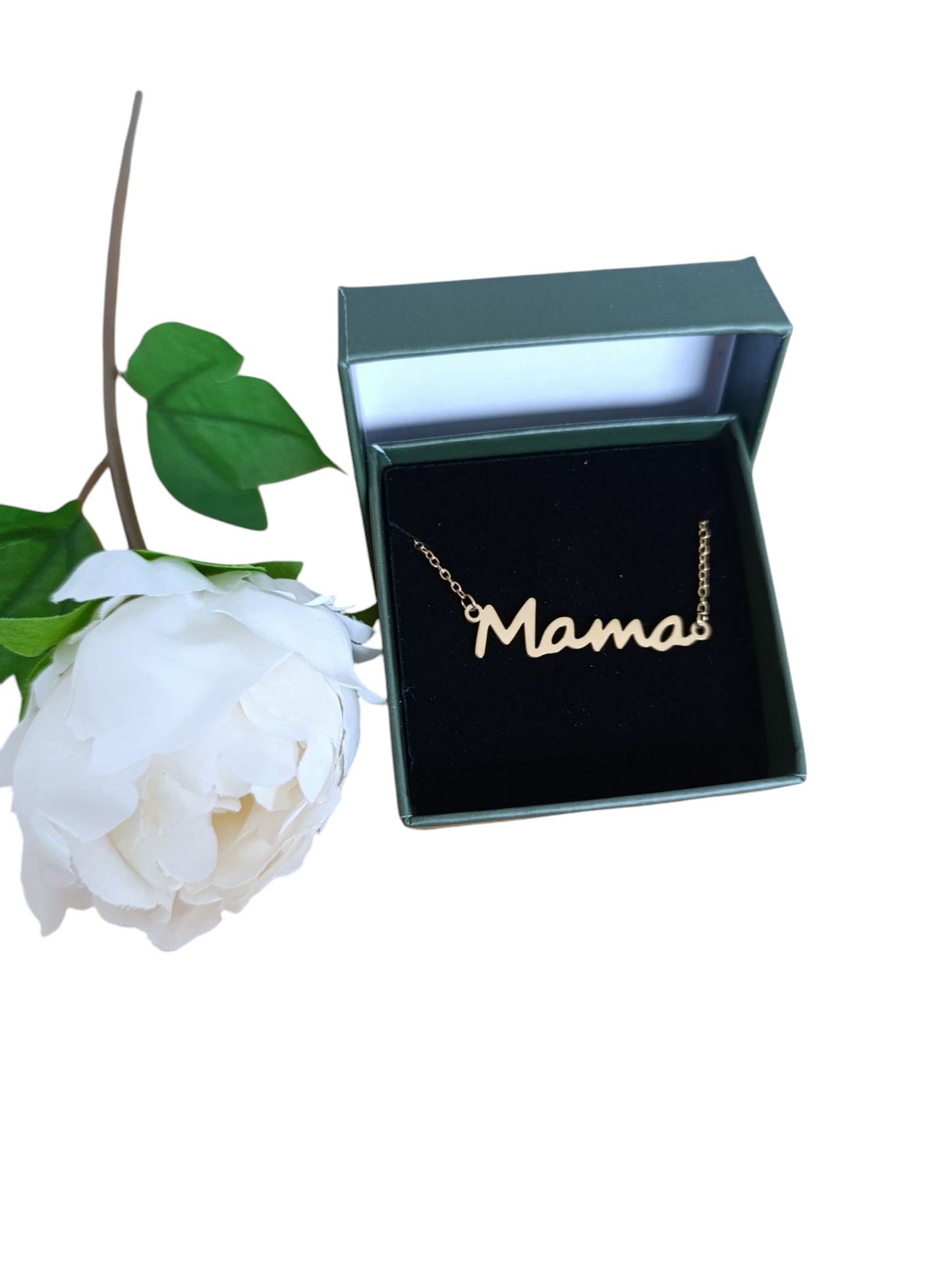 Halsketting mama goud