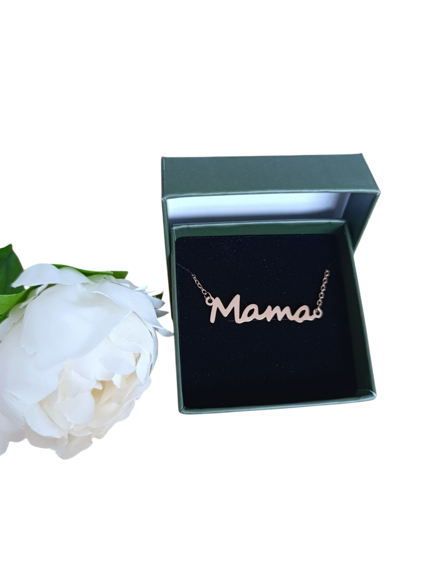 Halsketting mama roségoud