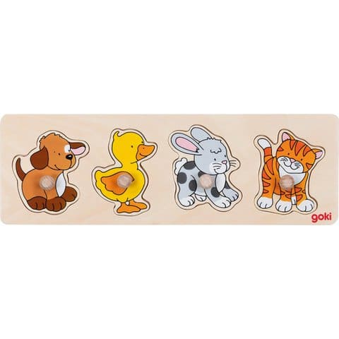 Houten steekpuzzel hond