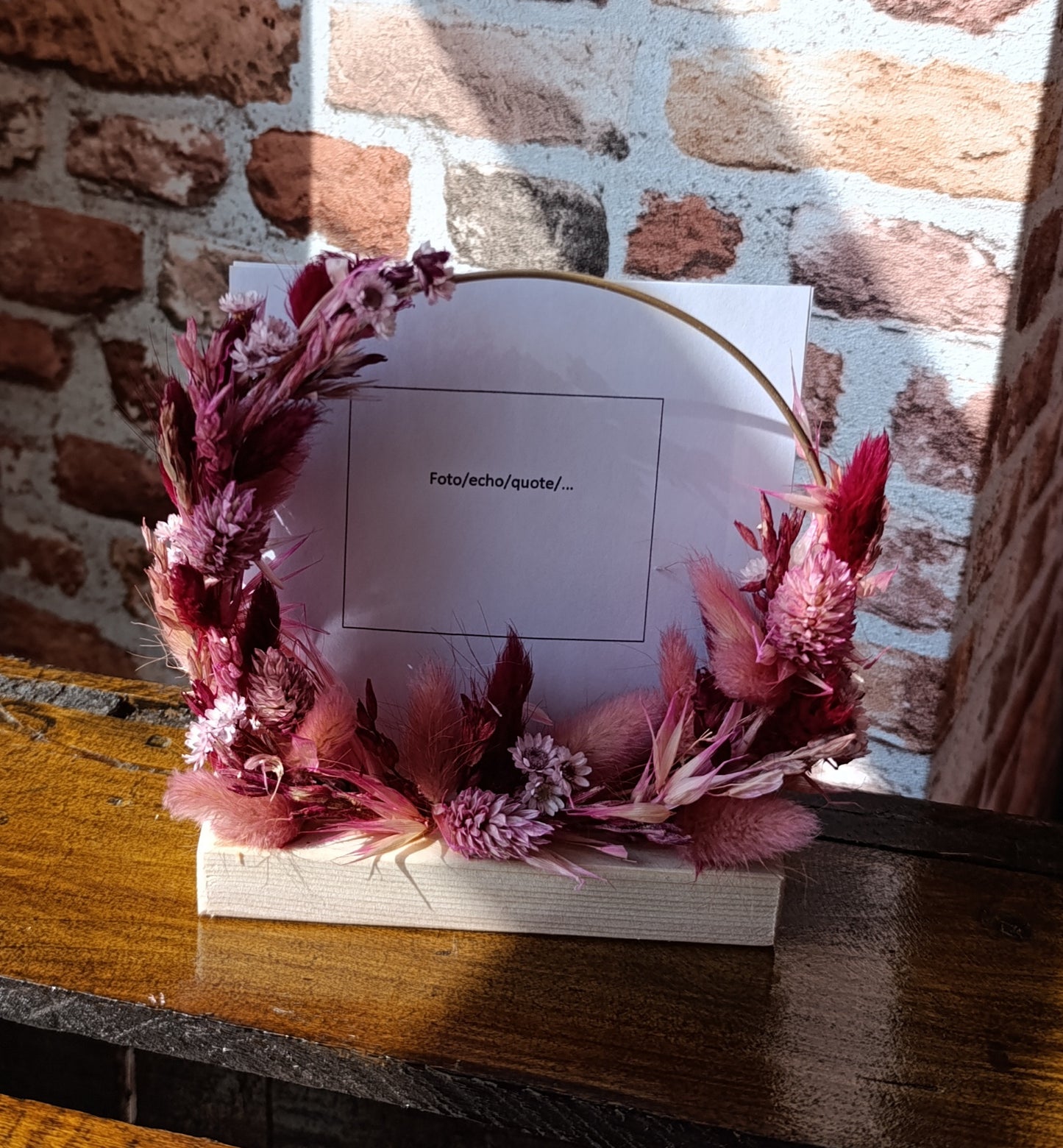 Flowerhoop cirkel met droogbloemen