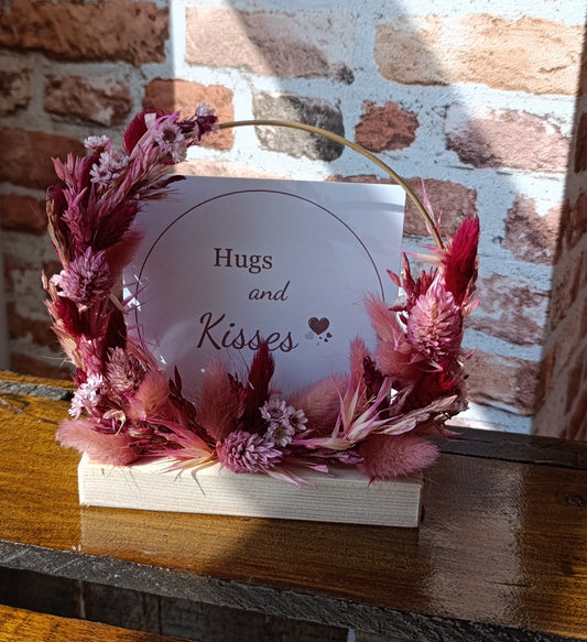 Flowerhoop cirkel met droogbloemen