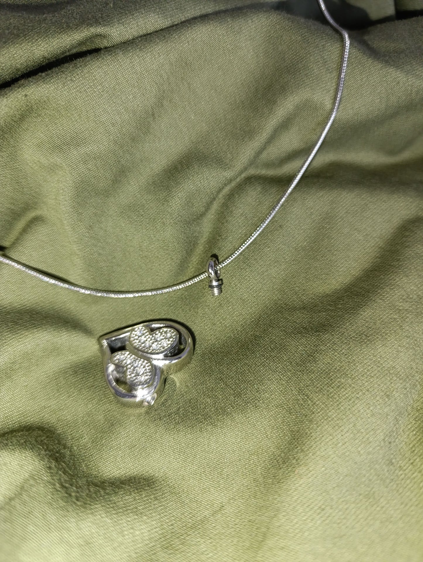 Memorial ketting ashouder kristallen vlinder hart