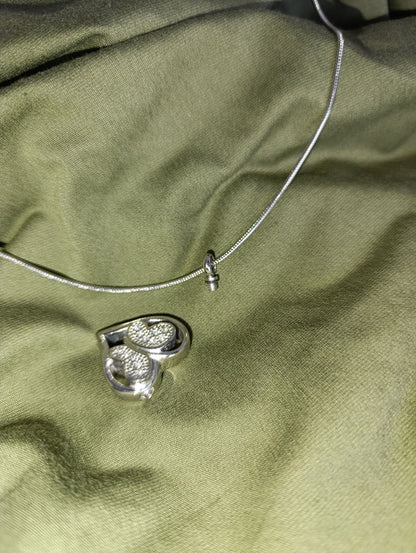 Memorial ketting ashouder kristallen vlinder hart