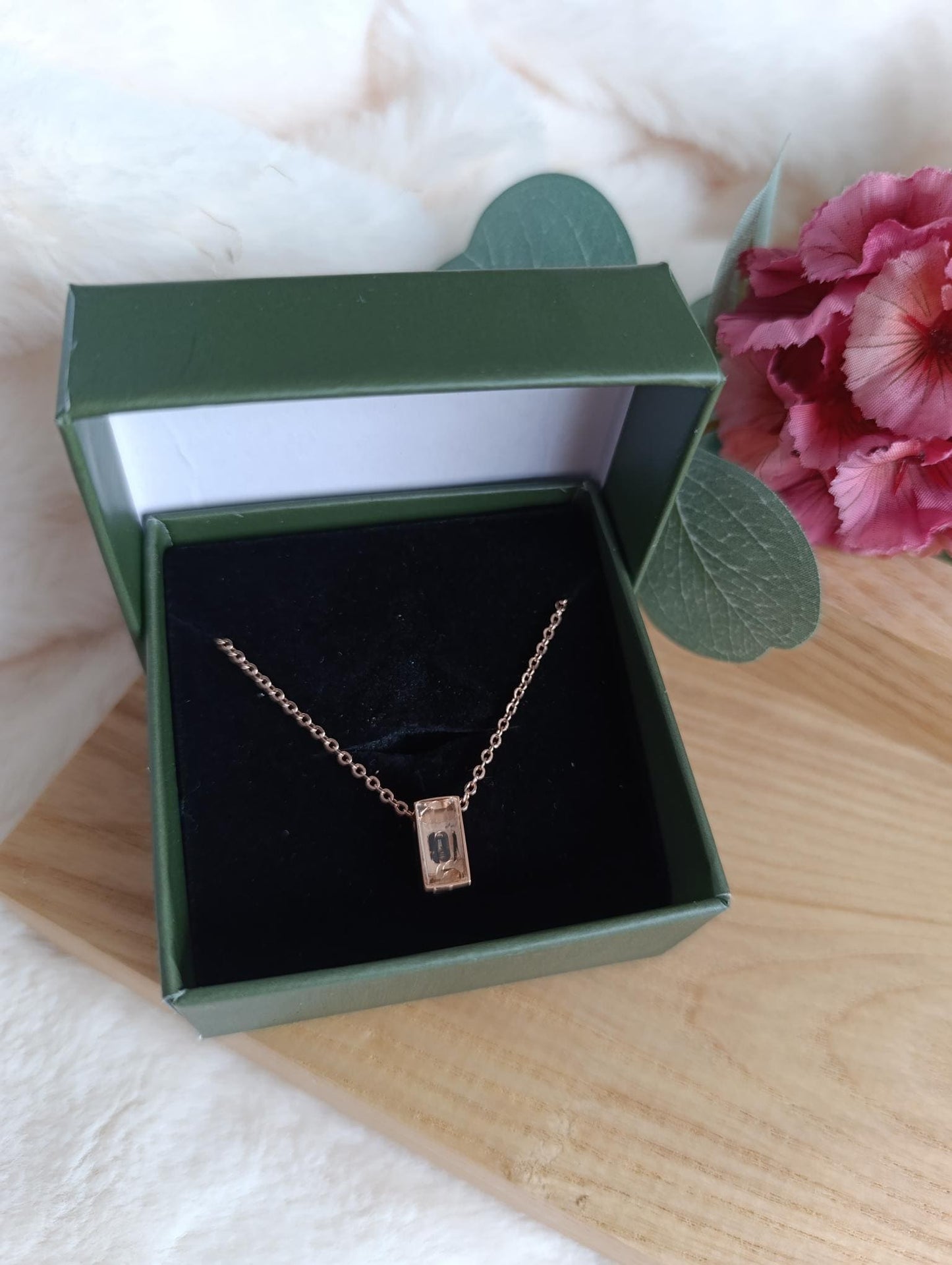 Memorial ketting ashouder mini cube