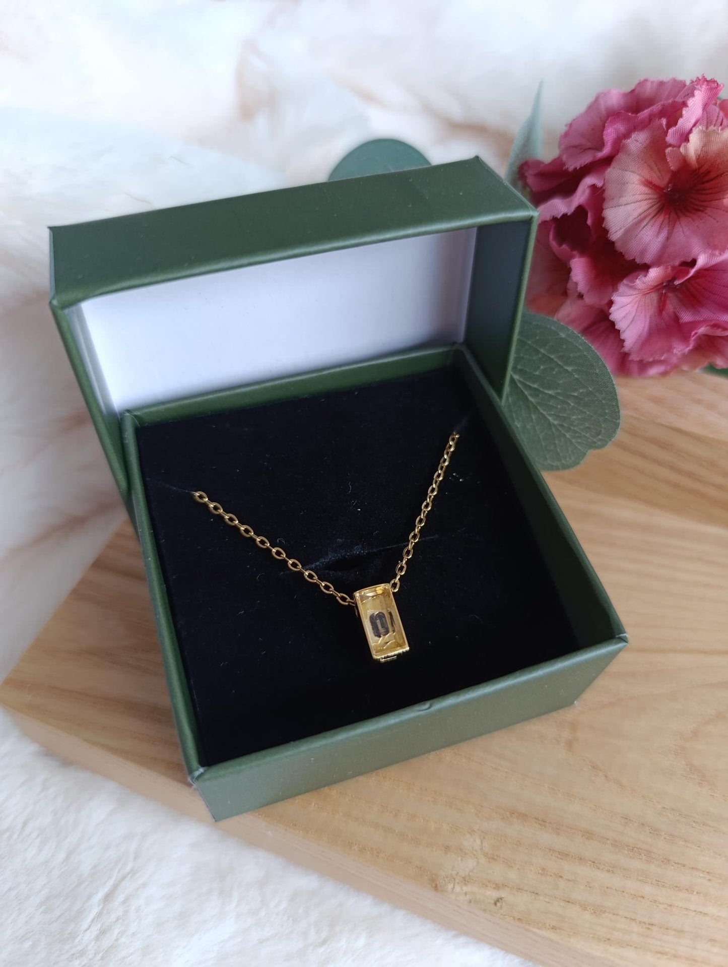 Memorial ketting ashouder mini cube