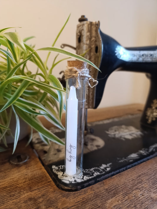 Kaars in glazen buisje 'big hug'