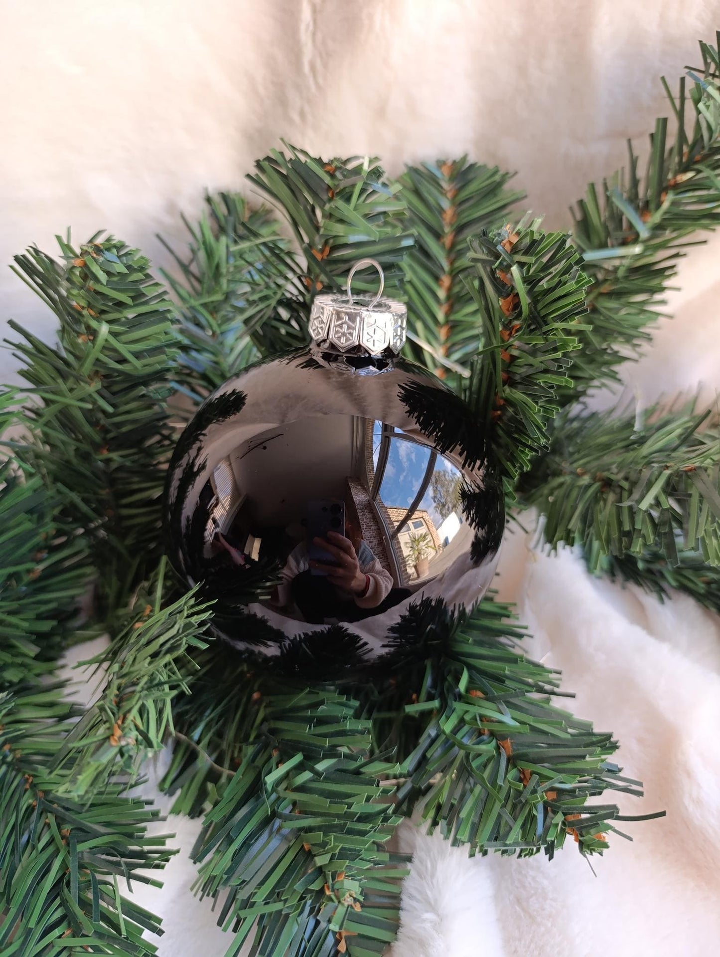 Kerstbal gepersonali- seerd zwart