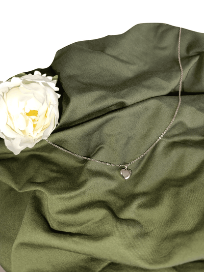 Memorial ketting ashouder mini hart roségoud