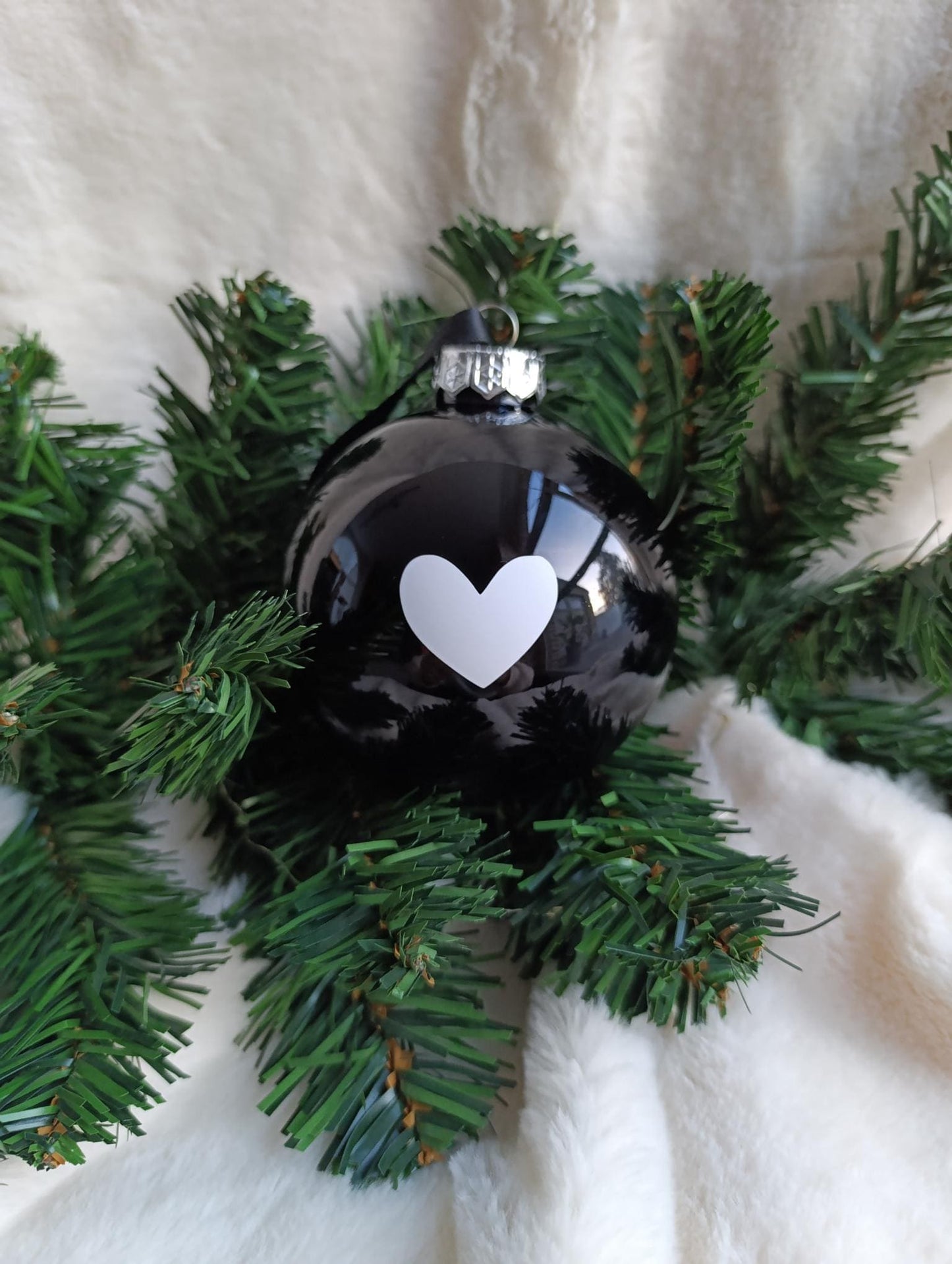 Kerstbal gepersonali- seerd zwart