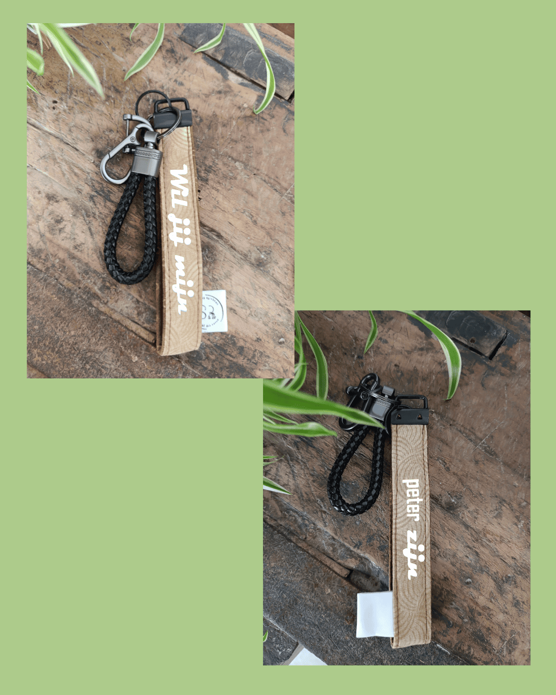Gepersonali- seerde key fob sleutelhanger heren