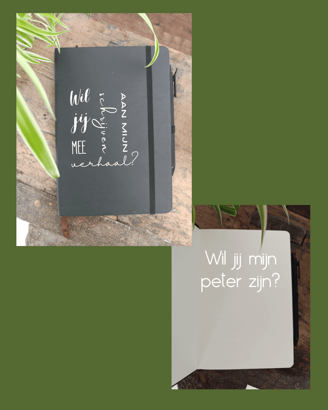 Gepersona- liseerd notitieboekje met pen