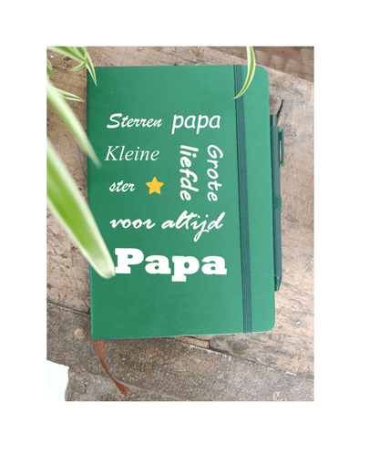 Gepersona- liseerd notitieboekje met pen
