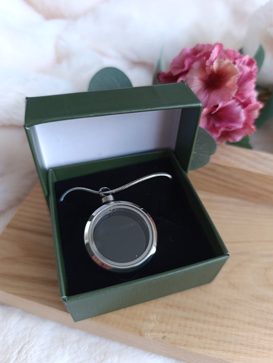 Memorial ketting ashouder rond glaasje