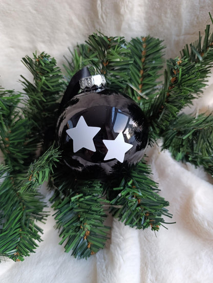 Kerstbal gepersonali- seerd zwart